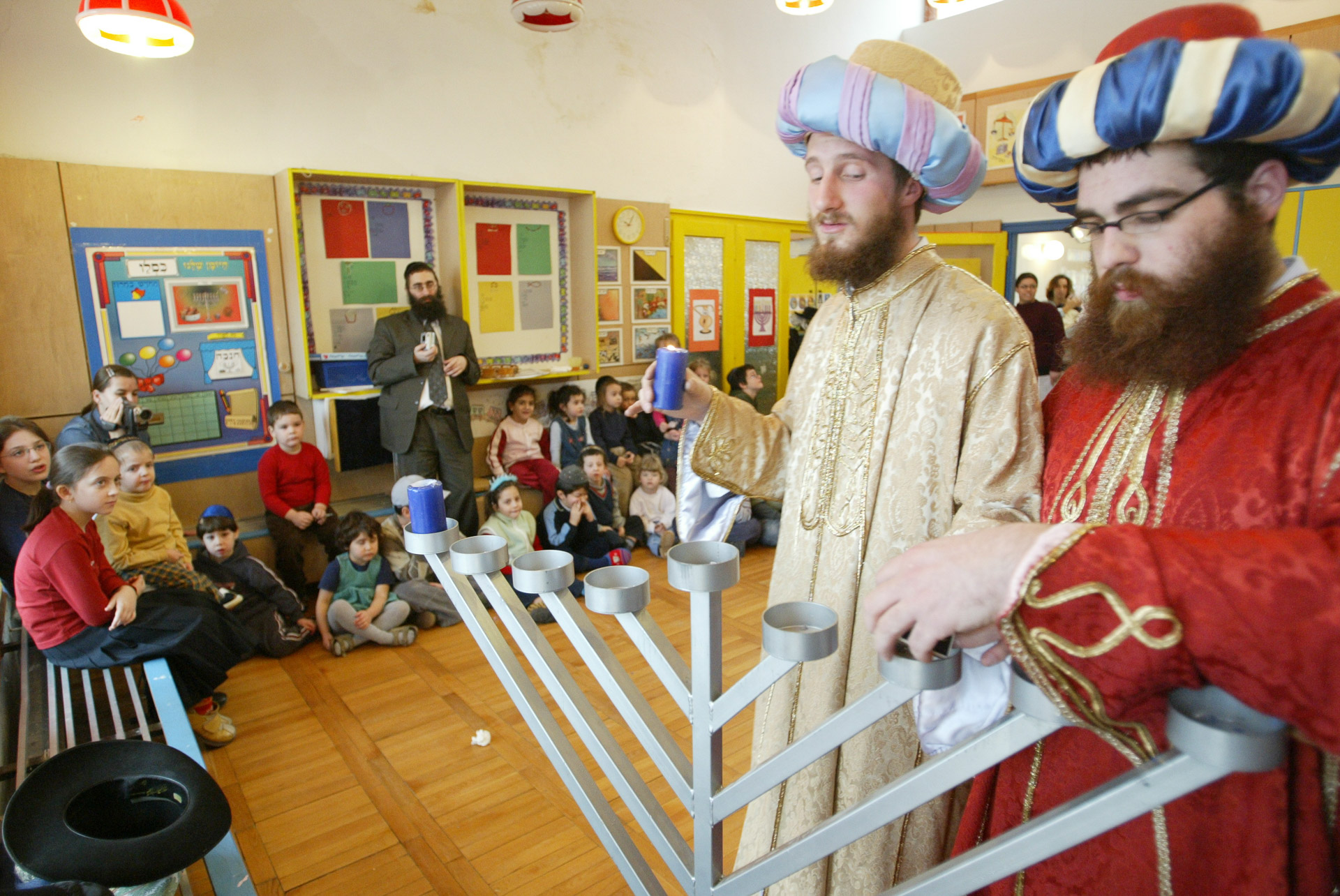 Hanukai ünnepség az iskolában