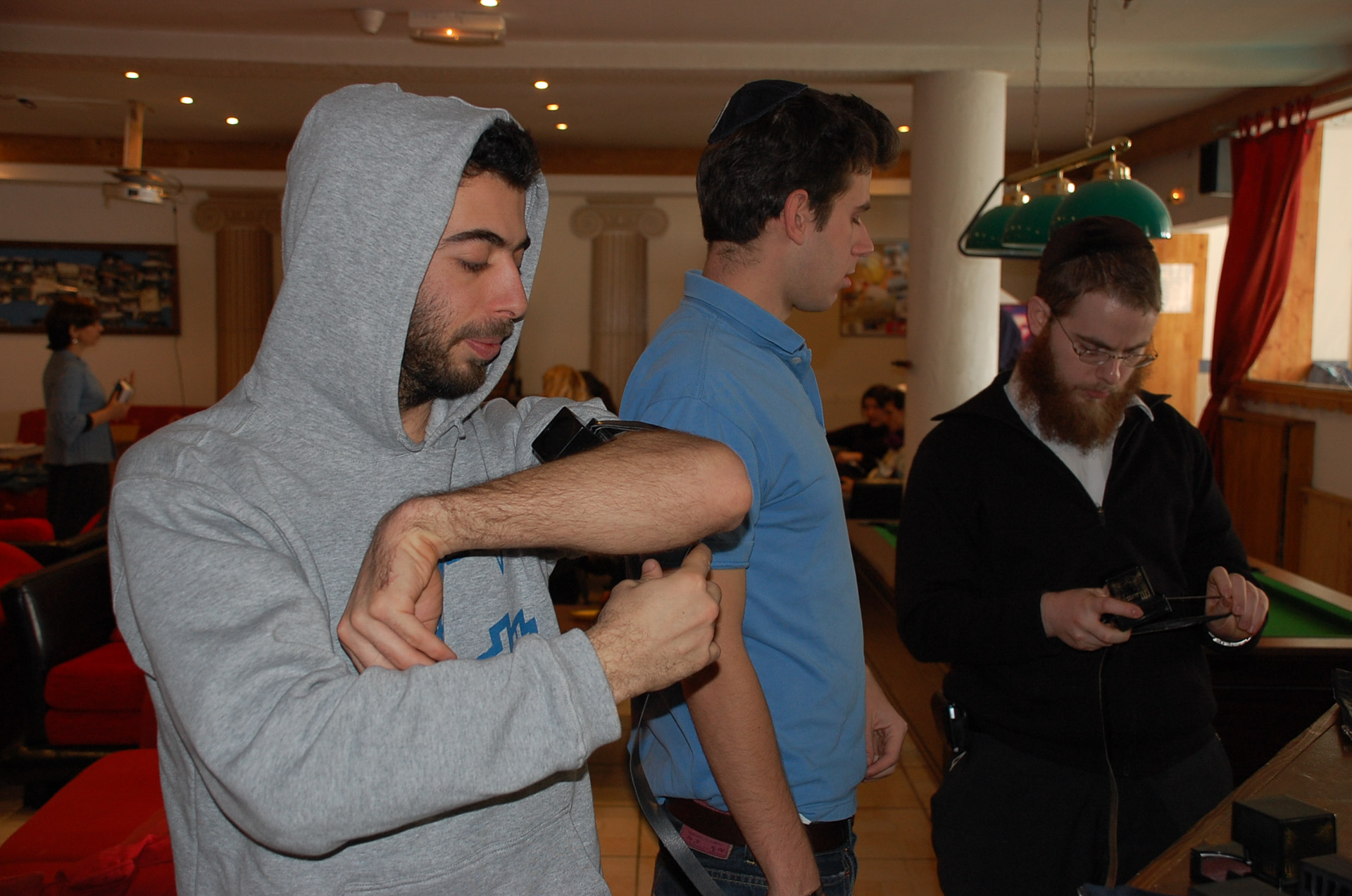 Ski ’n’ Study- tfilin felrakás