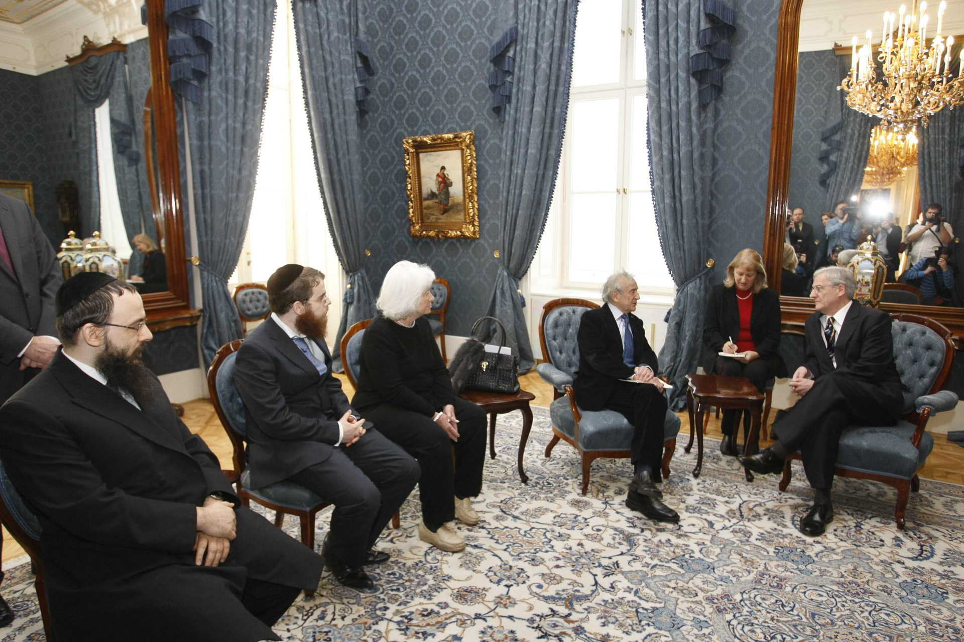 Elie Wiesel látogatása Sólyom Lászlónál