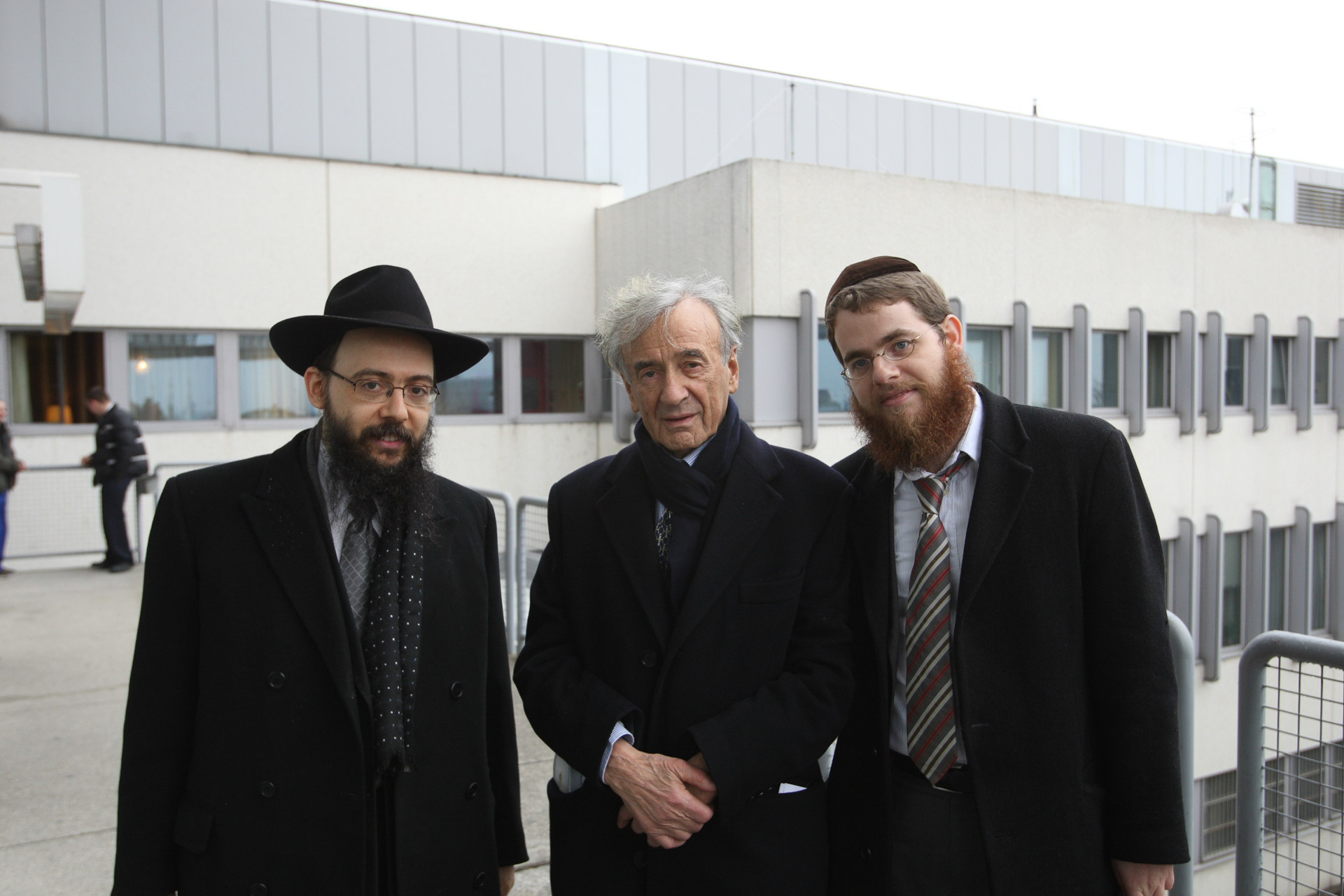 A Nobel-békedíjas holokauszt-túlélő, Elie Wiesel látogatása.