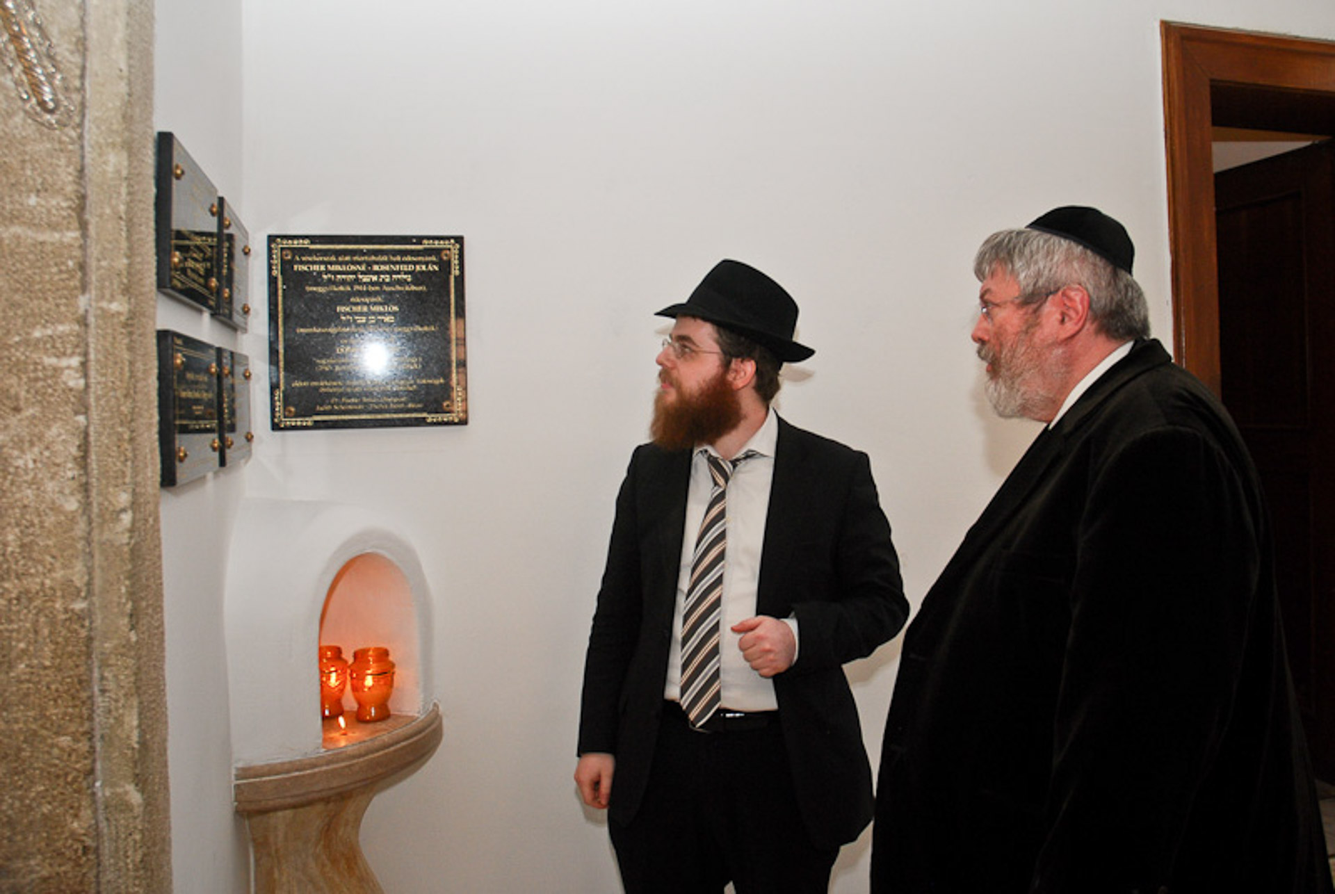 Szőcs Géza társaságában Köves Slomó