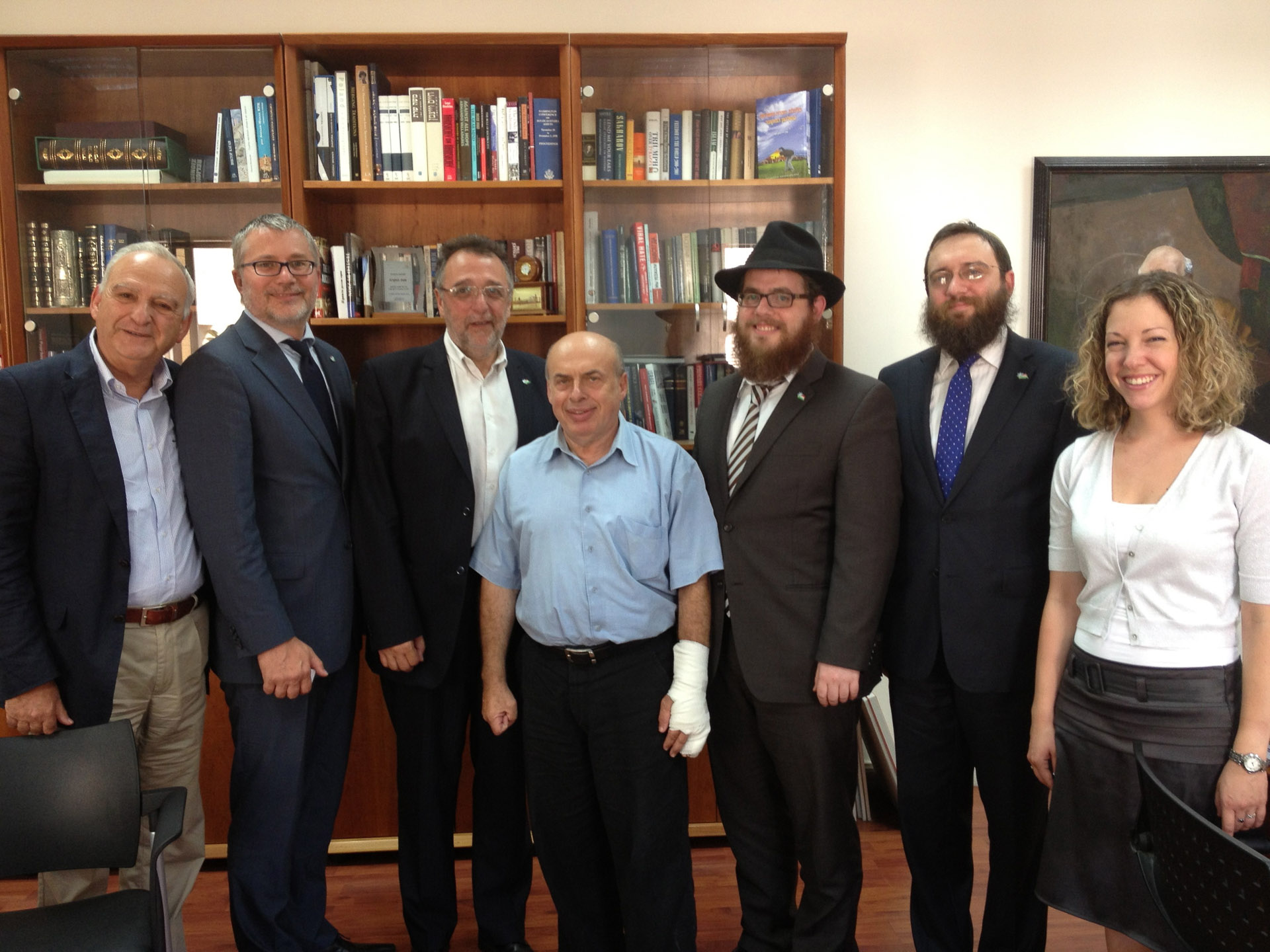 Natan Sarnskynál tett látogatás_ Köves Slomó, Szalai Kálmán, Bodnár Dániel