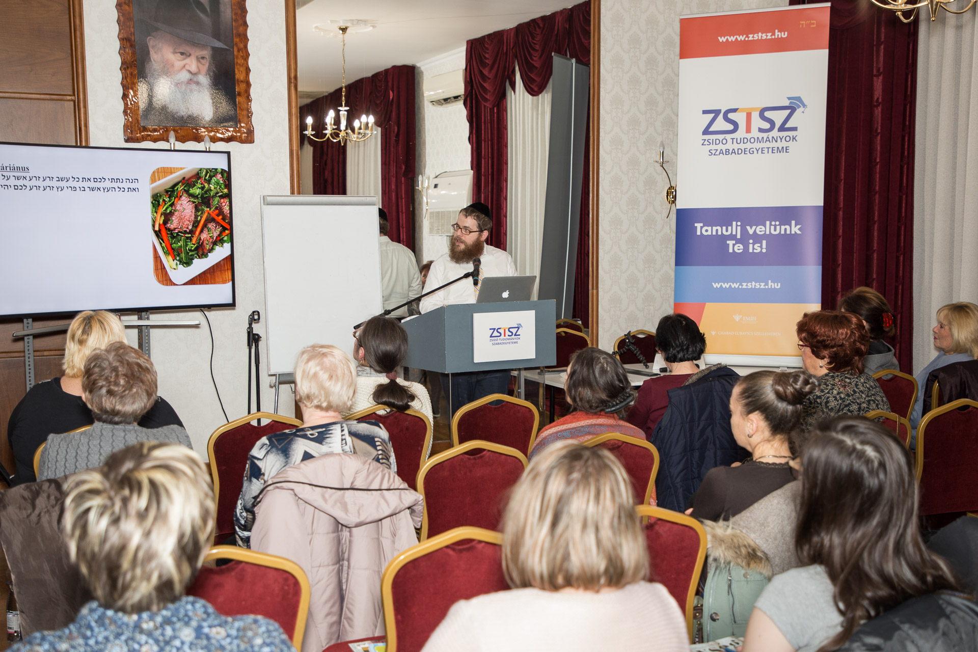 Zstsz- Köves Slomó előadást tart