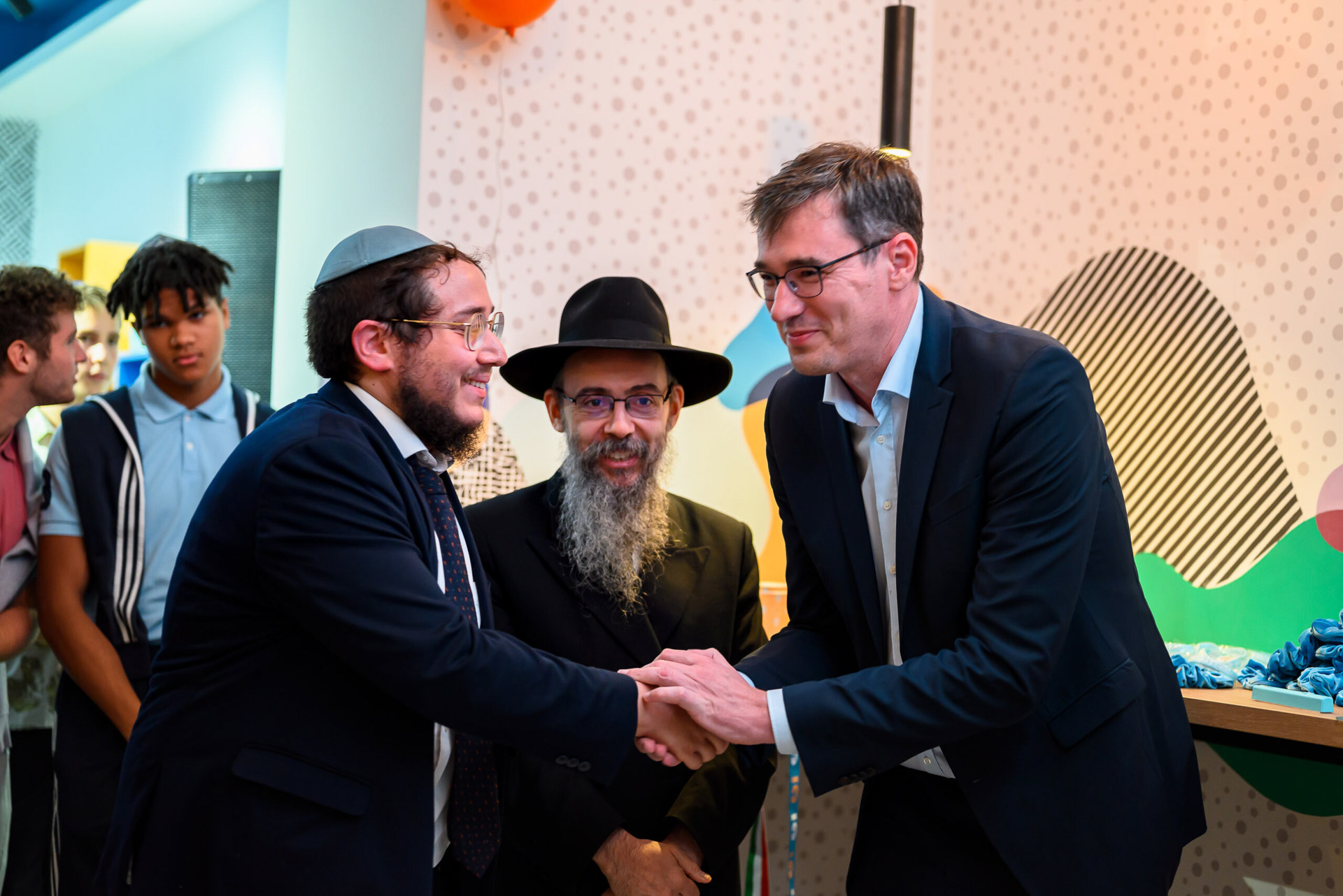 Cteen Club House megnyitó- Karácsony Gergely, Tzemmy Bassman, Oberlander Báruch