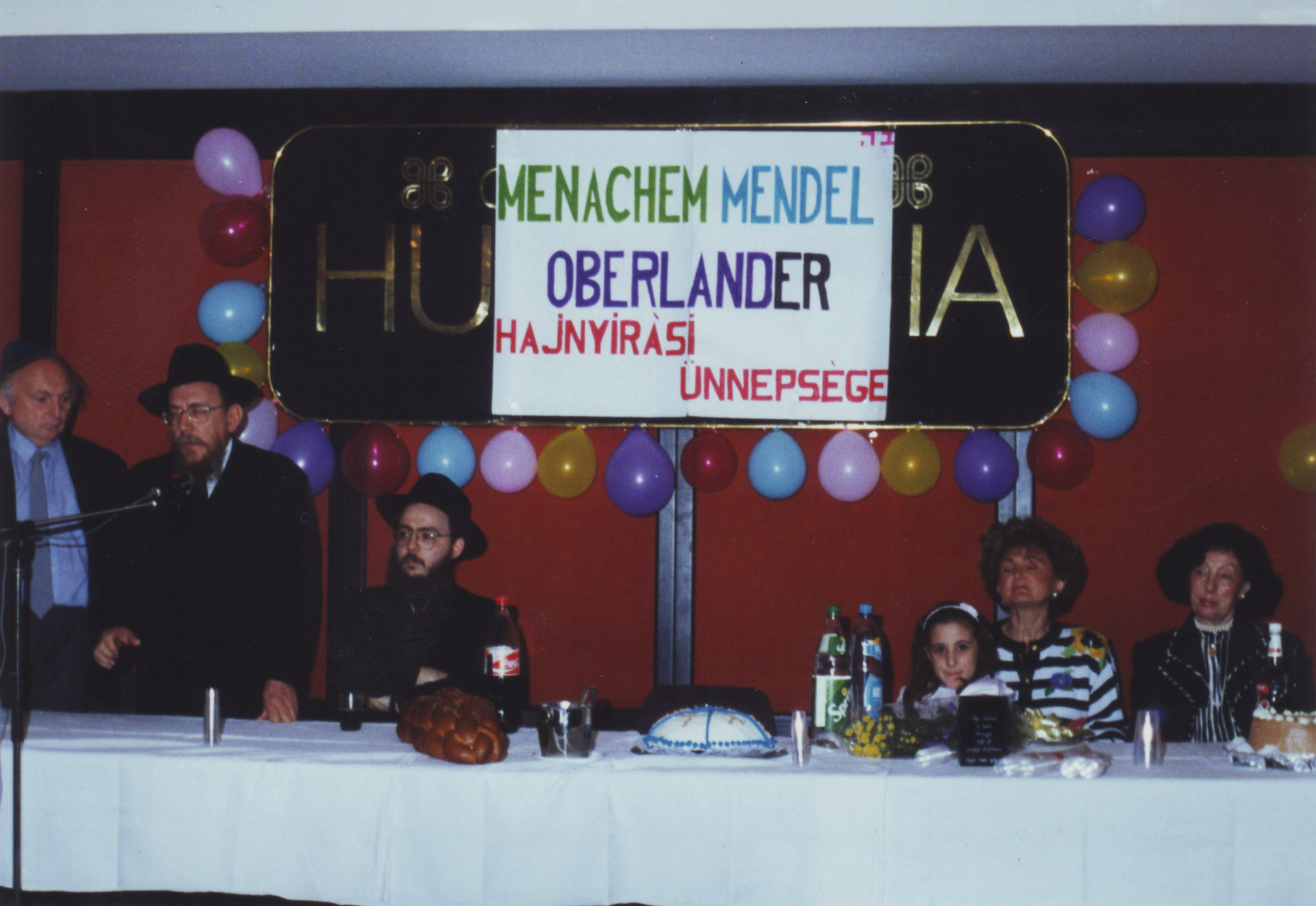 Menachem Mendel Oberlander hajvágás ünnepsége